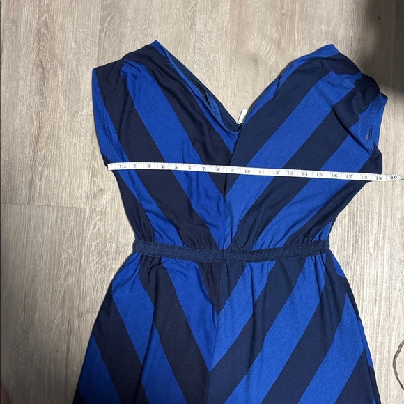 Christine Navy and Blue Dress - Picture 3 of 4